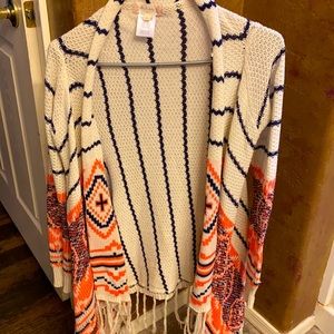 This is a throw over cardigan